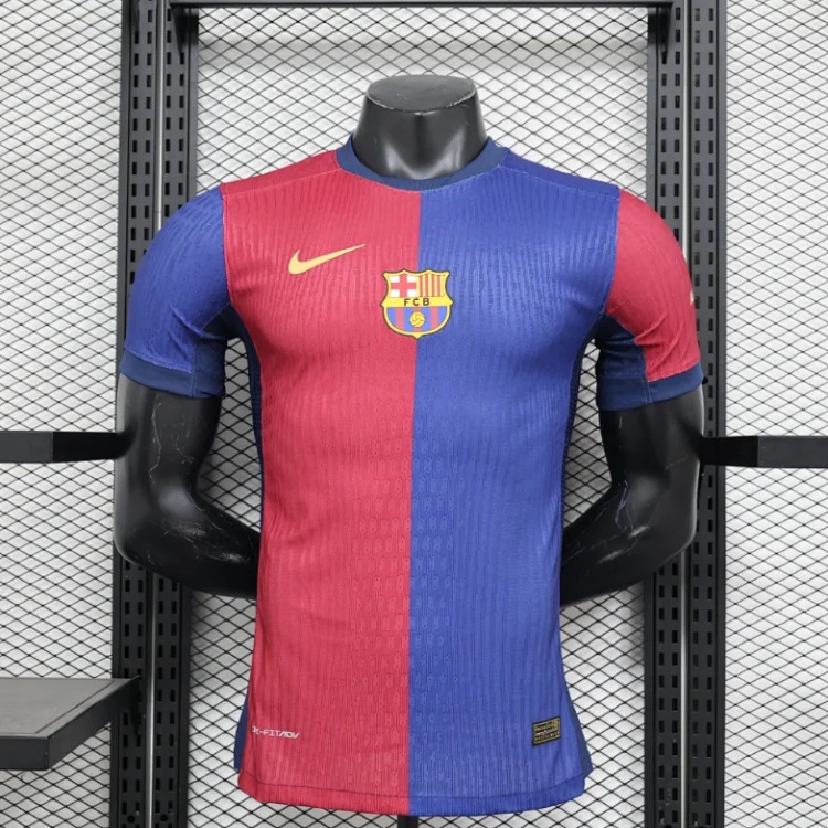 Barcelona sports quick-drying short-sleeves, 1:1 original logo details (original logo), customizable printed numbers image 3