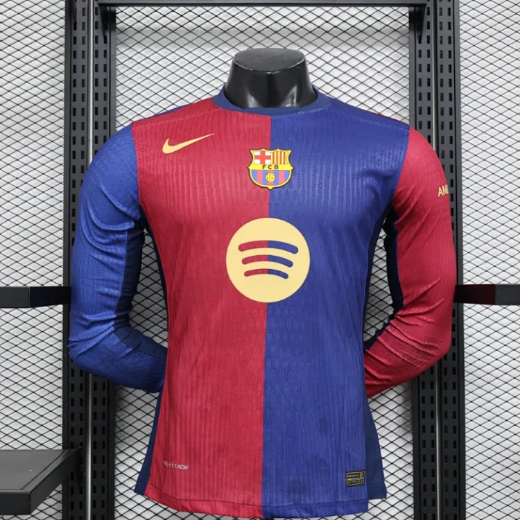 Barcelona sports quick-drying short-sleeves, 1:1 original logo details (original logo), customizable printed numbers image 4