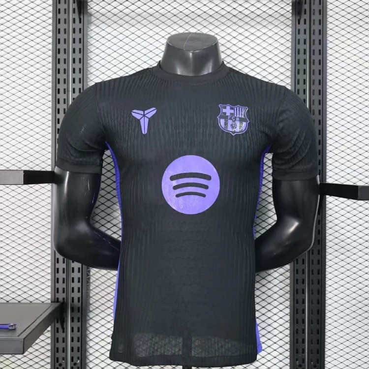 Barcelona sports quick-drying short-sleeves, 1:1 original logo details (original logo), customizable printed numbers image 5