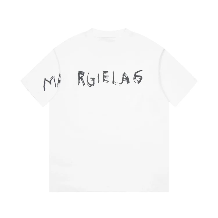 MM6 Maison Margiela short-sleeved 2024 digital printed T-shirt for men and women couples