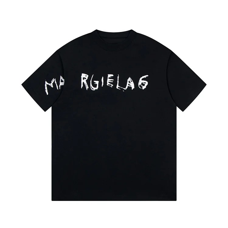 MM6 Maison Margiela short-sleeved 2024 digital printed T-shirt for men and women couples