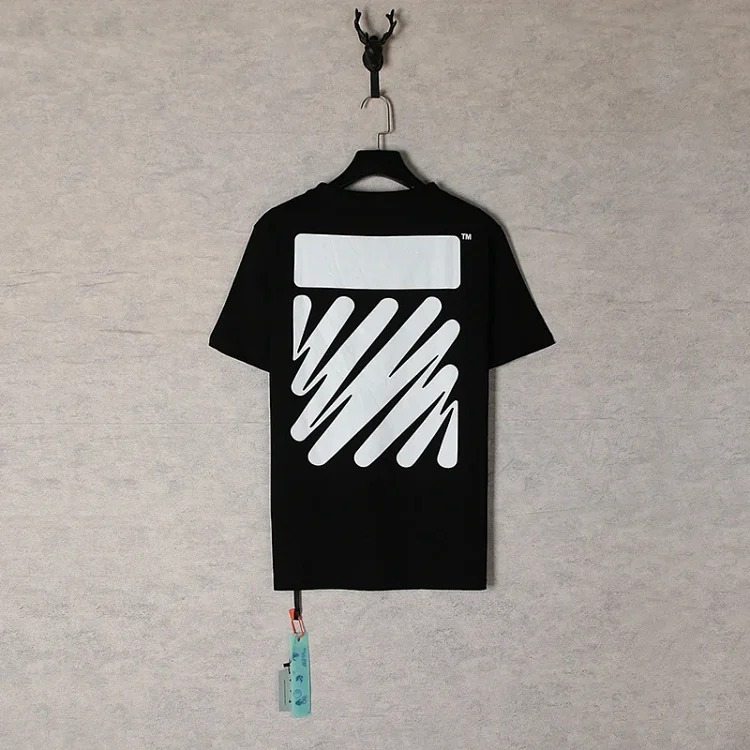 Off White OFF-WHITE classic gradient arrow dissolving graffiti cordon religious couple short-sleeved T-shirt image 4