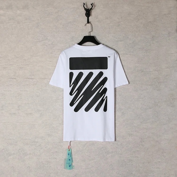 Off White OFF-WHITE classic gradient arrow dissolving graffiti cordon religious couple short-sleeved T-shirt image 5