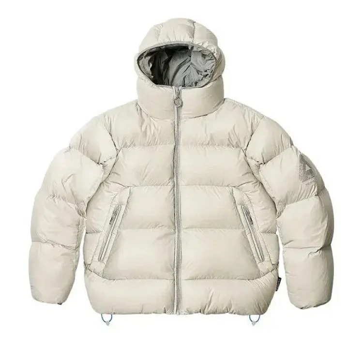 Casual sports waterproof down hooded windproof warm jacket for men and women