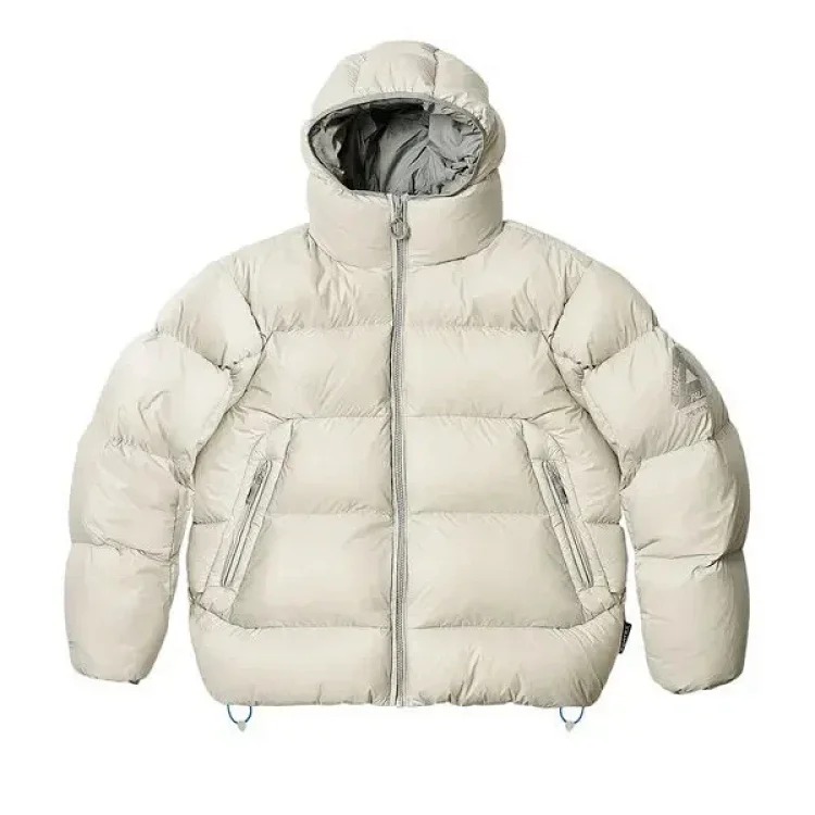 Casual sports waterproof down hooded windproof warm jacket for men and women