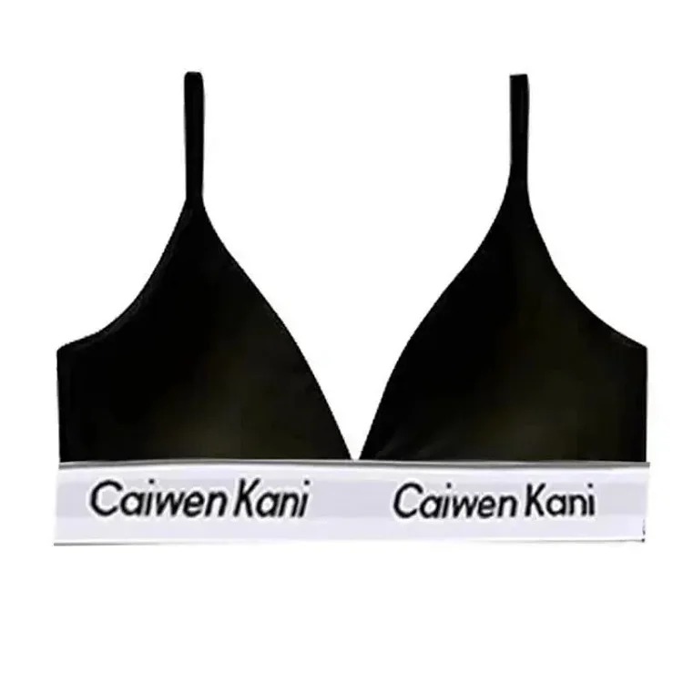 ZM18-Ladies Bra Set Push-up Wireless Pure Cotton Girls Sexy Briefs Unprinted image 4