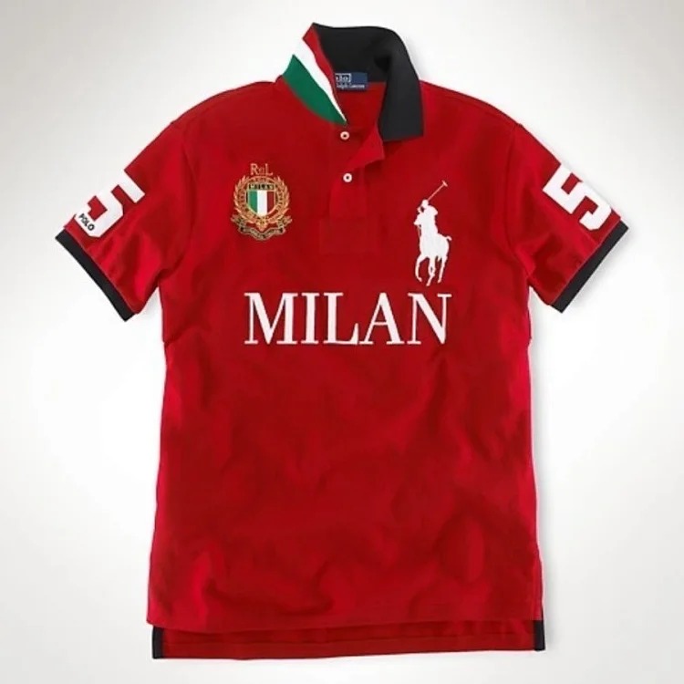 War Horse T-shirt Golden Classic City Lapel Casual Embroidery pl