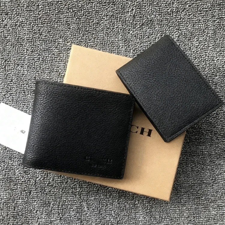 Louis Vuitton Factory European and American C's classic printed men's wallet graffiti presbyopic multi-card slot short clip two-piece gift box set #1