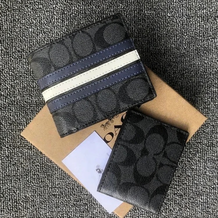 Louis Vuitton Factory European and American C's classic printed men's wallet graffiti presbyopic multi-card slot short clip two-piece gift box set #1 image 3