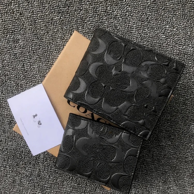 Louis Vuitton Factory European and American C's classic printed men's wallet graffiti presbyopic multi-card slot short clip two-piece gift box set #1 image 4