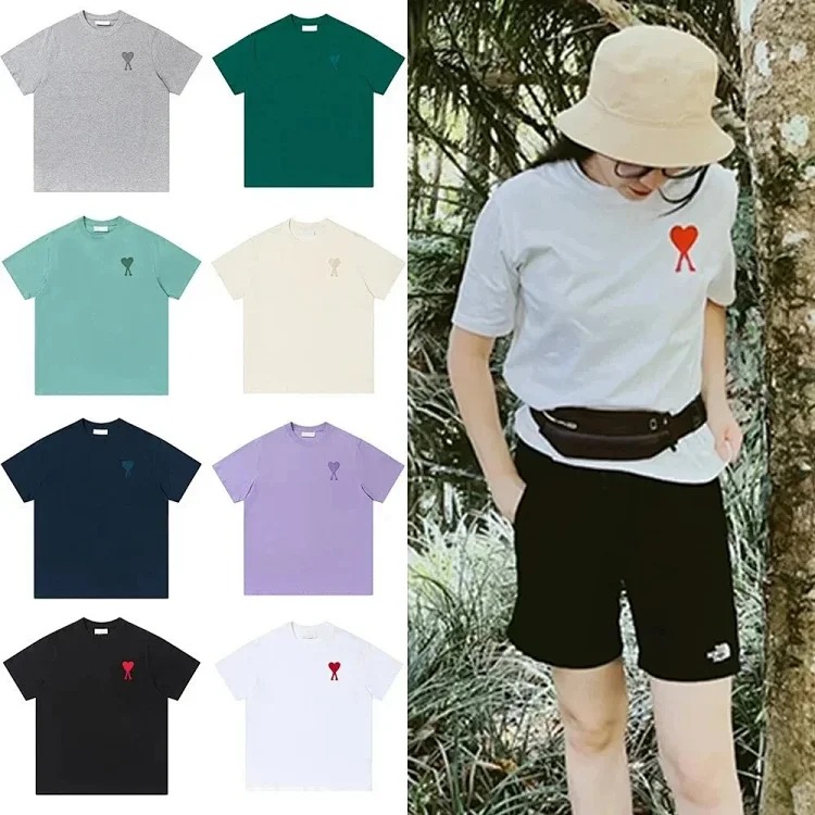 AMI Heart Embroidered T-shirt