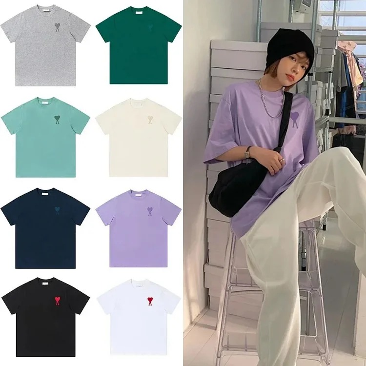 AMI Heart Embroidered T-shirt
