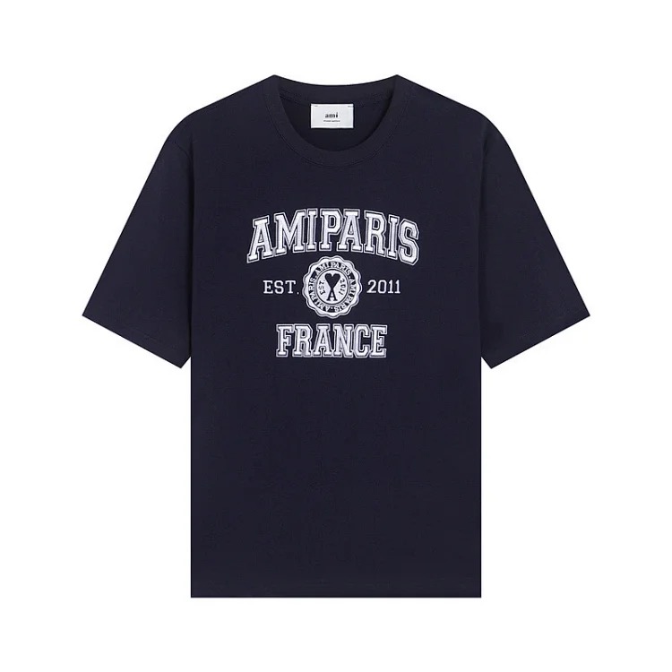 Foam letter love short-sleeved summer niche American retro college style commemorative edition badge top