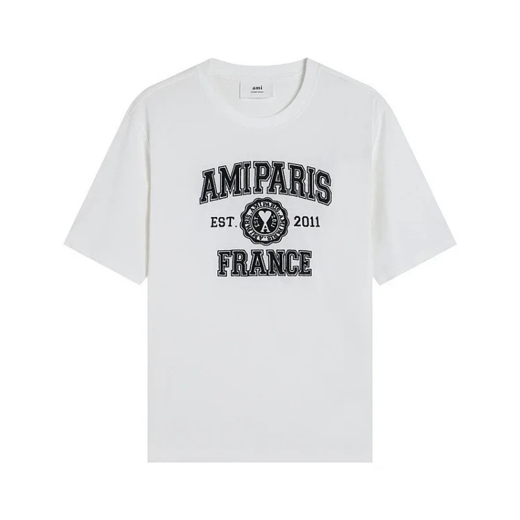 Foam letter love short-sleeved summer niche American retro college style commemorative edition badge top