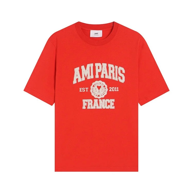 Foam letter love short-sleeved summer niche American retro college style commemorative edition badge top