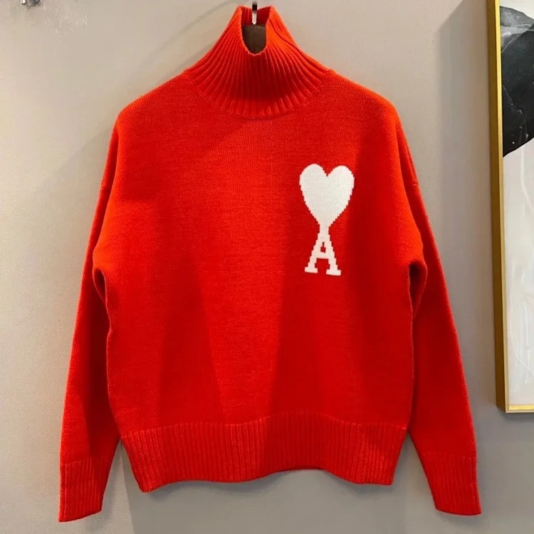 Ax new autumn and winter colorful turtleneck sweater for men and women