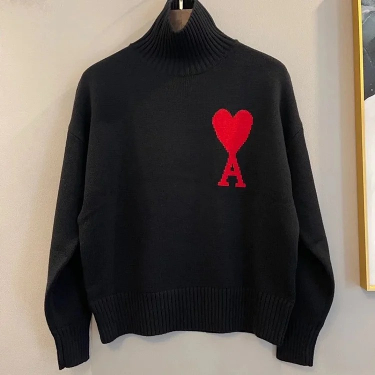 Ax new autumn and winter colorful turtleneck sweater for men and women