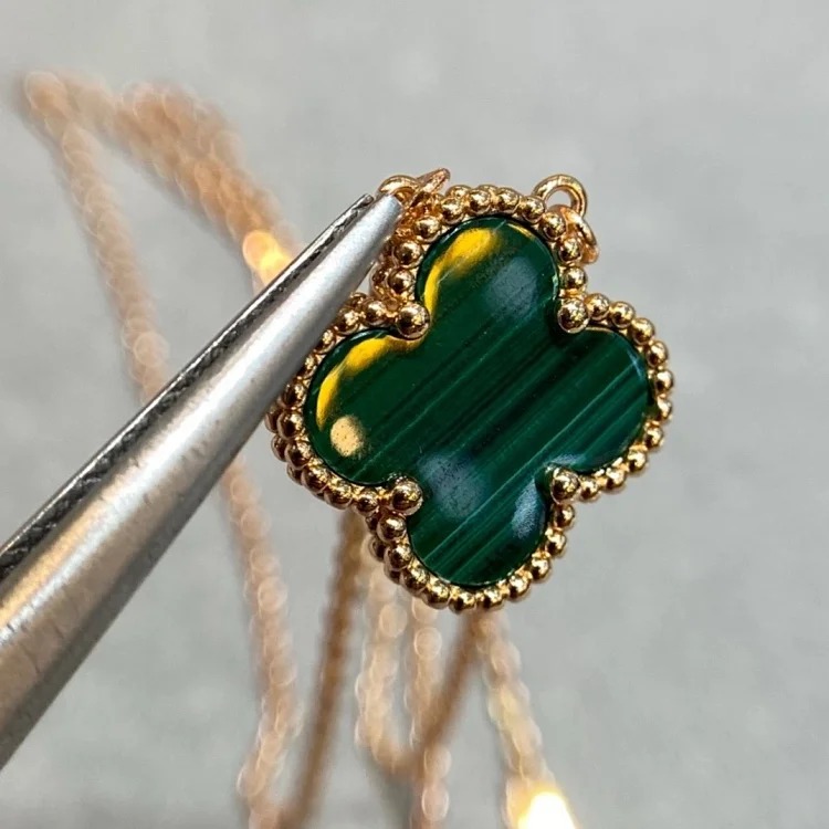 Four leaf clover necklace image 5