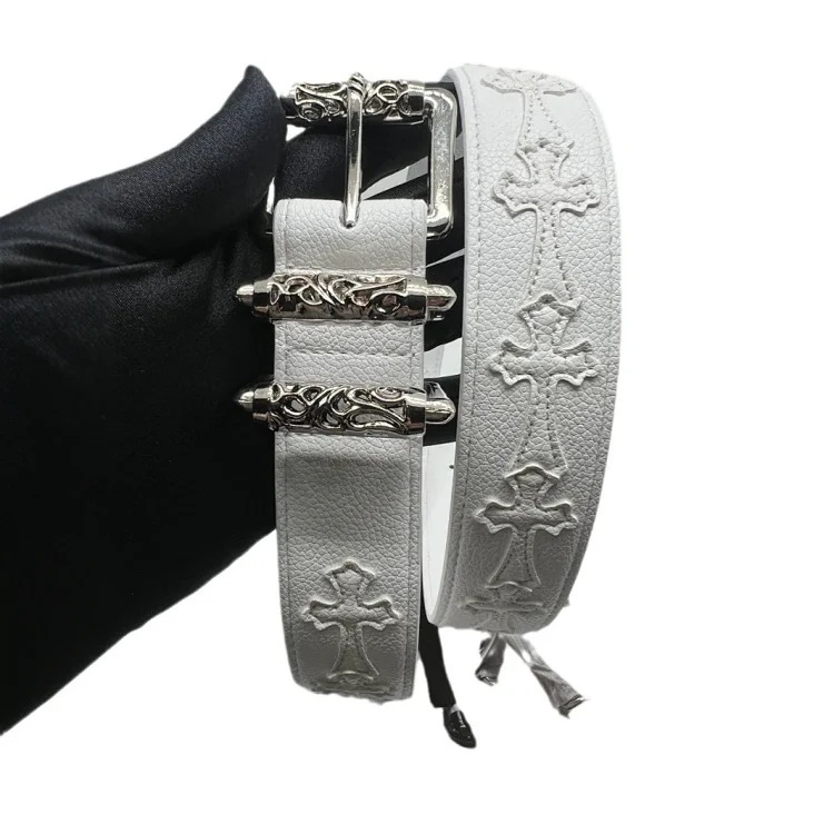 Personalized litchi color Crow new belt men's and women's literary youth retro fashion vine roller ten