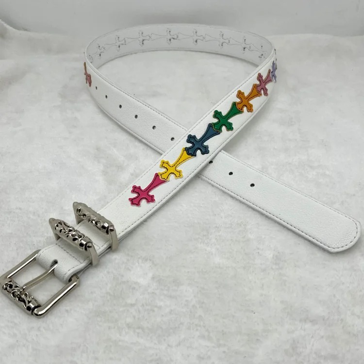 Personalized litchi color Crow new belt men's and women's literary youth retro fashion vine roller ten