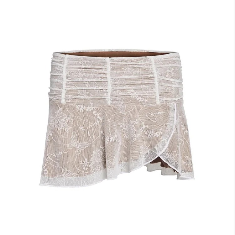 Lace Floral Mini Skirt and Top Separates