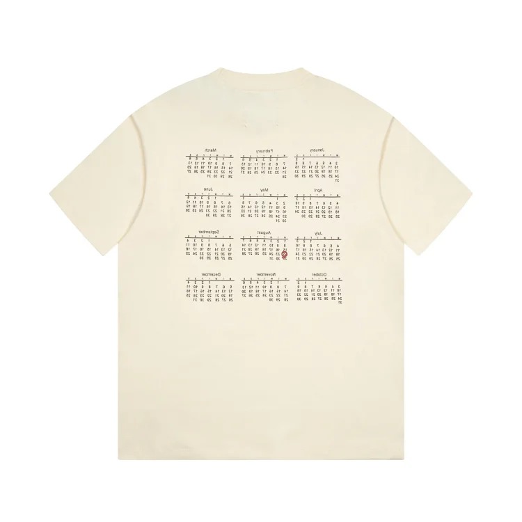 MM6 Maison Margiela short-sleeved 2024 digital printed T-shirt for men and women couples