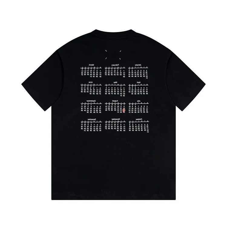 MM6 Maison Margiela short-sleeved 2024 digital printed T-shirt for men and women couples