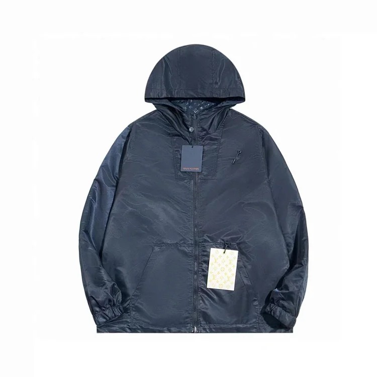 Dark pattern jacquard reversible jacket