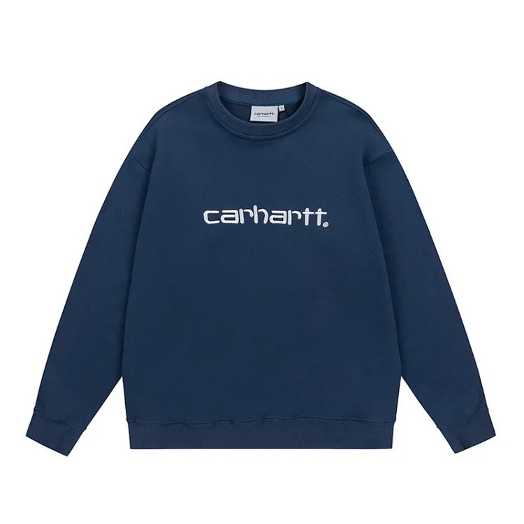Carhartt WIP solid color hooded couple terry sweatshirt for men and women, spring and autumn trendy loose jacket