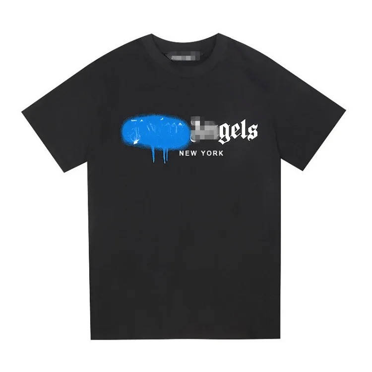 Palm angels round neck men's t-shirt loose couple short sleeve image 3