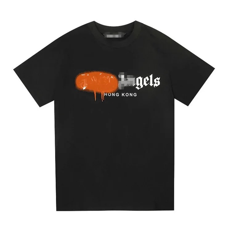 Palm angels round neck men's t-shirt loose couple short sleeve image 5