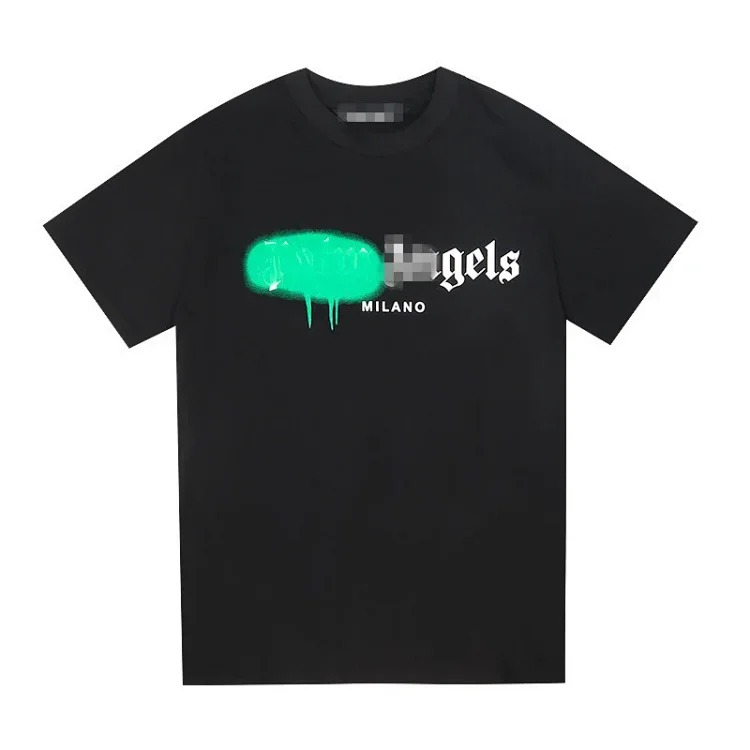 Palm angels round neck men's t-shirt loose couple short sleeve image 6