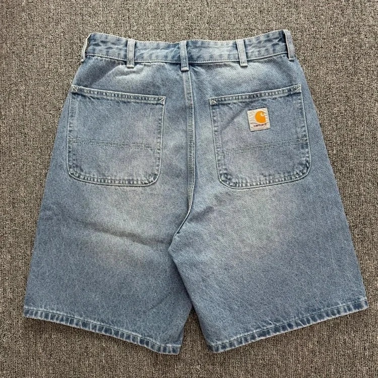 CHT washed loose denim shorts image 2
