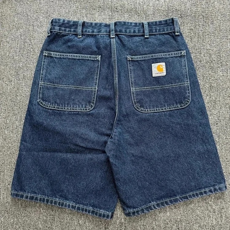 CHT washed loose denim shorts image 3
