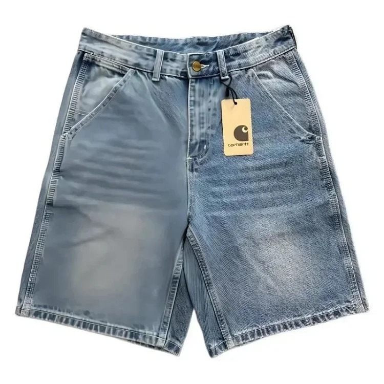 CHT washed loose denim shorts image 5