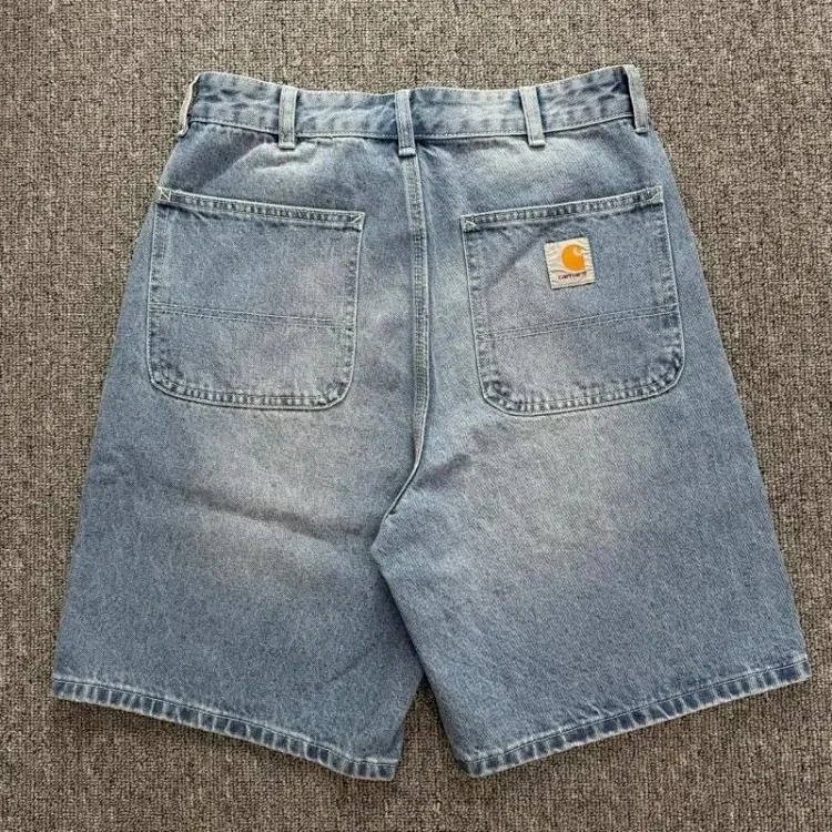 CHT washed loose denim shorts image 6