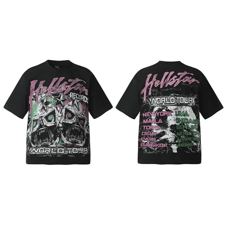 Hellstar men's and women's round neck short sleeves image 2
