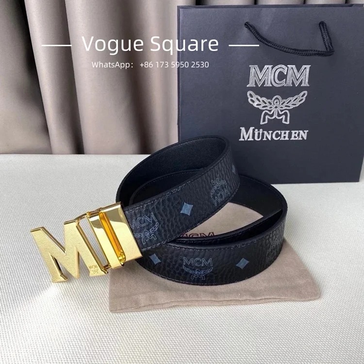 Chanel Highest quality MC.M belt Unisex style, suitable for both men and women, 4.0 width, two-color , exquisite carved buckle image 4
