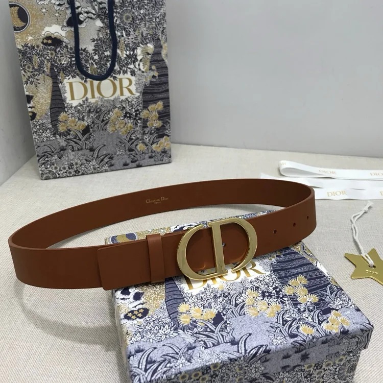 Reversible original leather adjustable strap 35mm