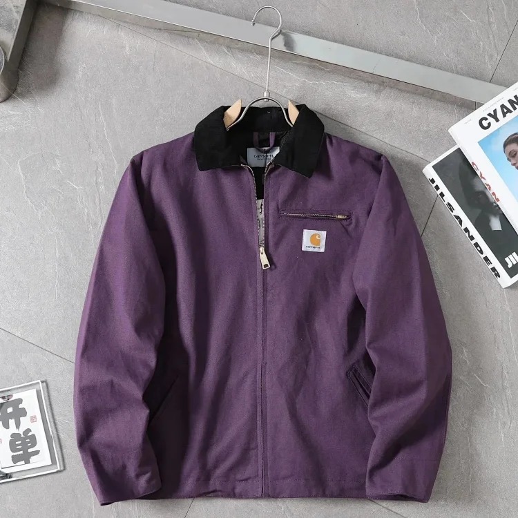 NEW-1 2025 Jacket Heavyweight Men's and Women's American Retro Washed Interstellar Work Cotton Clothes image 5