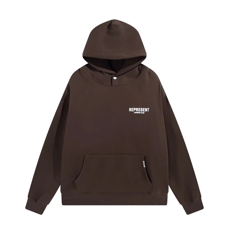 Represent Owners' Club high street loose letter hooded sweatshirt for men and women hoodie jacket
