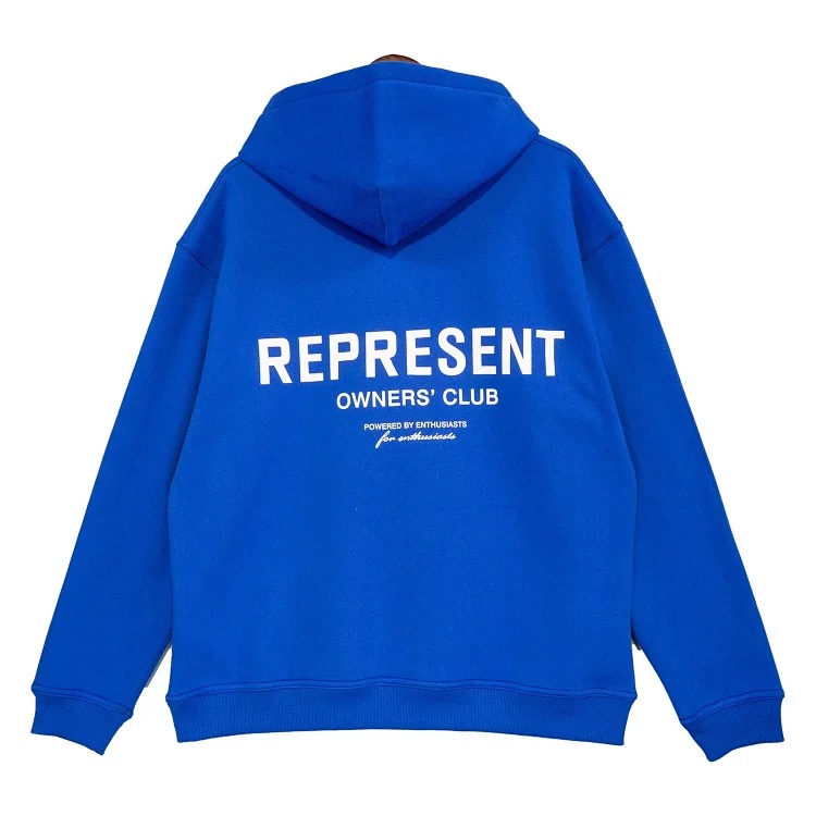 Represent Owners' Club high street loose letter hooded sweatshirt for men and women hoodie jacket