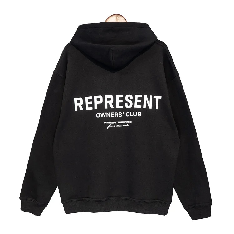 Represent Owners' Club high street loose letter hooded sweatshirt for men and women hoodie jacket