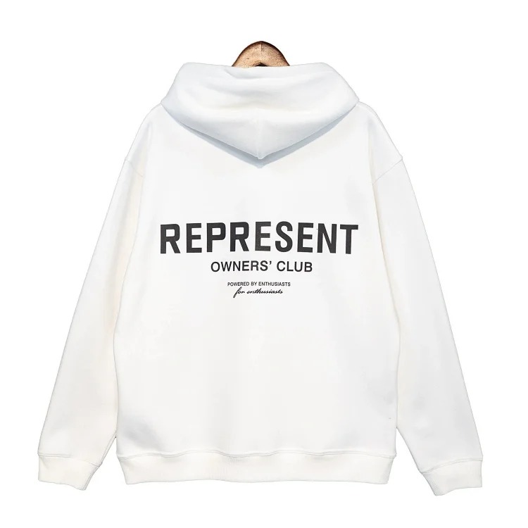 Represent Owners' Club high street loose letter hooded sweatshirt for men and women hoodie jacket