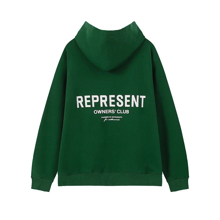 Represent Owners' Club high street loose letter hooded sweatshirt for men and women hoodie jacket