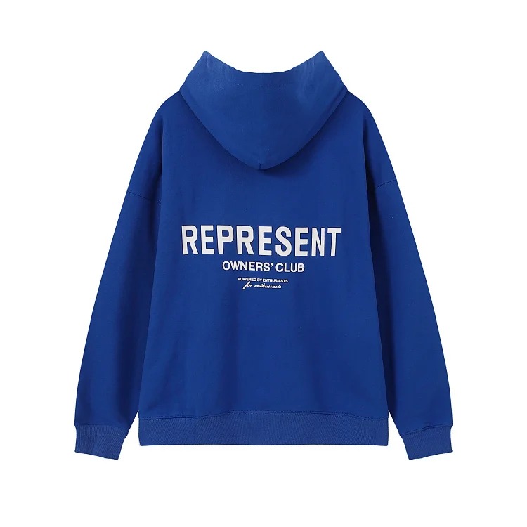 Represent Owners' Club high street loose letter hooded sweatshirt for men and women hoodie jacket