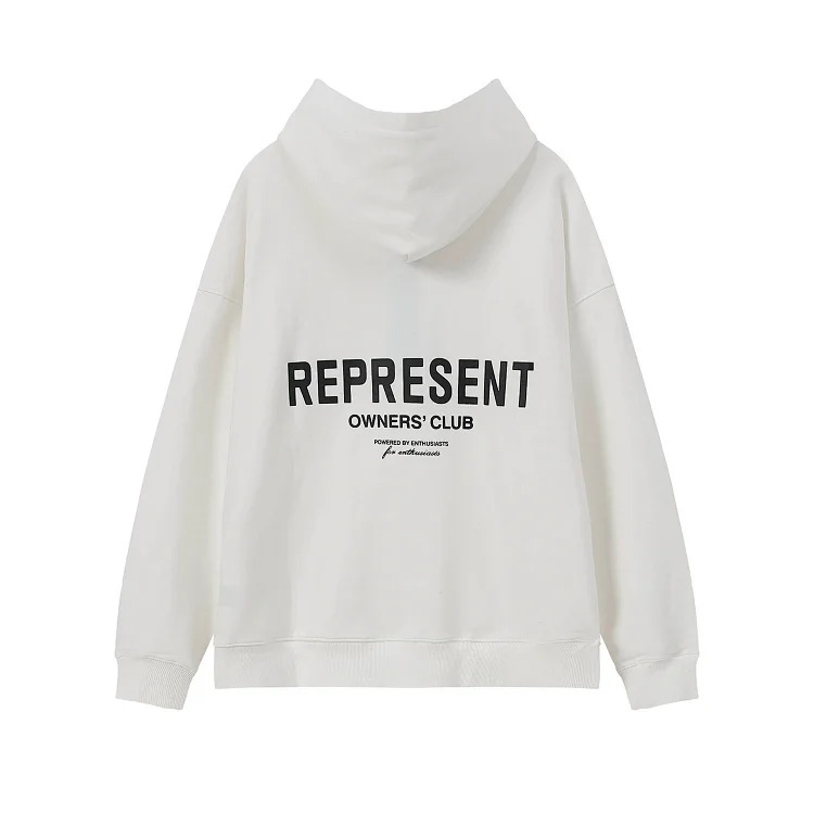 Represent Owners' Club high street loose letter hooded sweatshirt for men and women hoodie jacket
