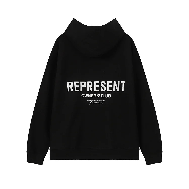 Represent Owners' Club high street loose letter hooded sweatshirt for men and women hoodie jacket