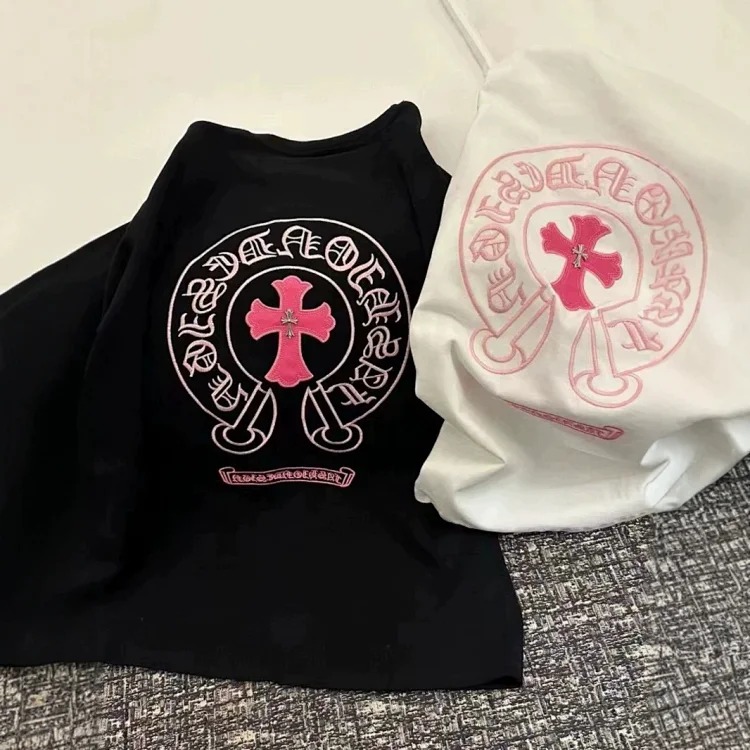 Chrome Hearts CH Embroidered Cross Short-Sleeve
