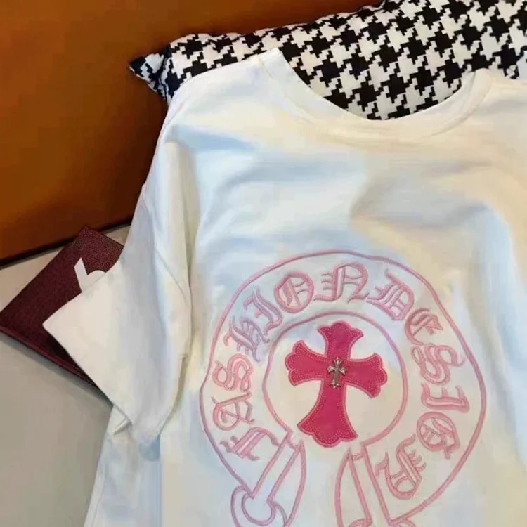 Chrome Hearts CH Embroidered Cross Short-Sleeve